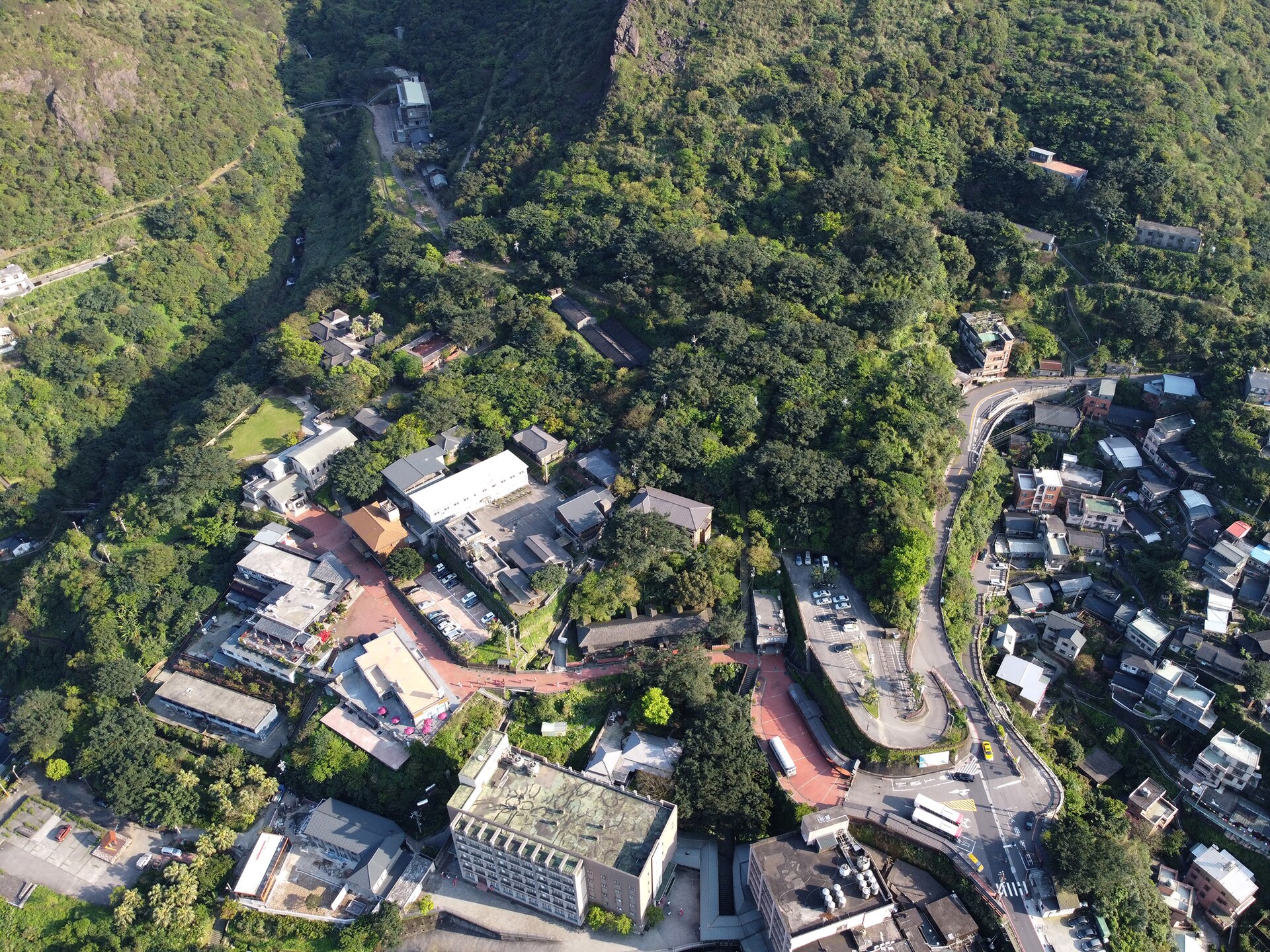 Aerial view of the Gold Museum district
